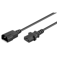 "MicroConnect Black Power Cable C14F - High-Quality, Durable, and Reliable - PE1413BL3"